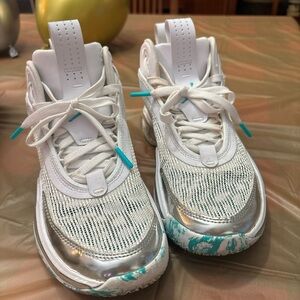 Nike Jordan’s  White and Gray Sneakers